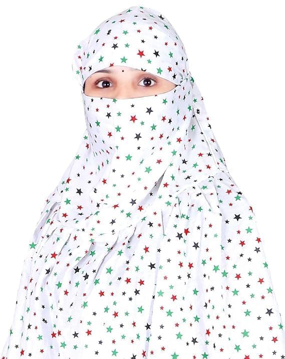 Image of ladies face protection cotton scarf, protection from uv rays, scarf of cotton, cotton face mask for summer, white hijab for girls, two wheeler scarf for ladies.