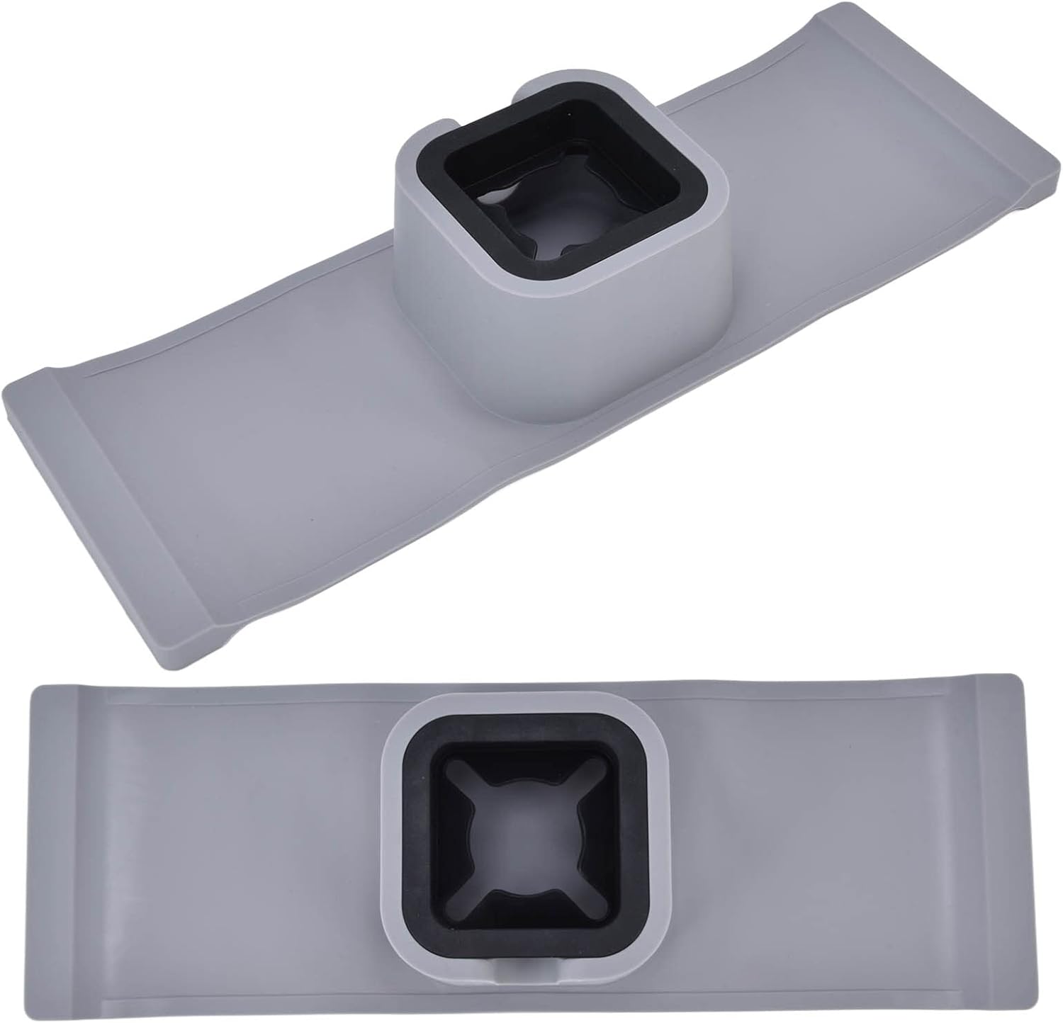 Couch Cup Holder Tray, Couch Cup Holder, Silicone Couch Arm Cup Holder, Cup Holder, Couch Arm Cup Holder, Sofa Arm Cup Tray Silicone Body for Living Room Balcony (Grey)