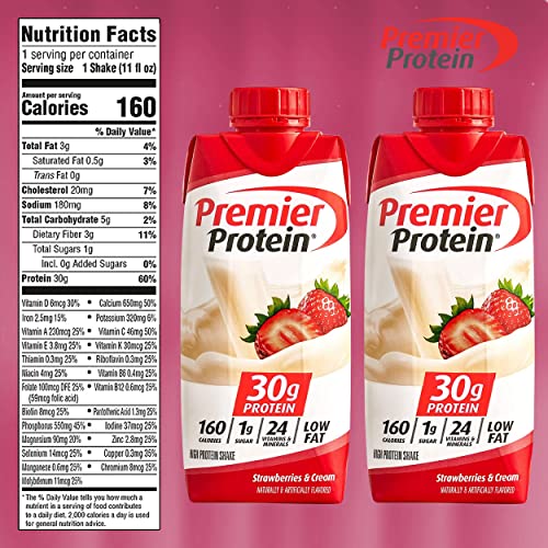 High Protein Shakes Strawberry 6 Pack In The Award Box Packaging 11 Fl. Oz Each #TOP1