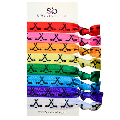 Sportybella Multicolored Hair Ties & Accessories, 8pcs