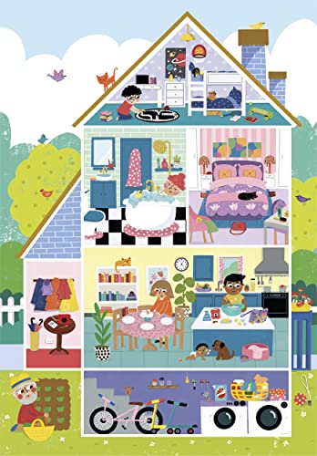 Clementoni CLE Puzzle 104 Maxi SuperKolor HomeSweetHome 23775 104 pièces - vue 5