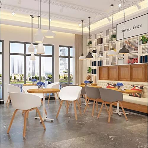 Image of Set of 2 Modern, Designer Chair for Home, Cafe, Hotel & Office (White, Polypropylene)
