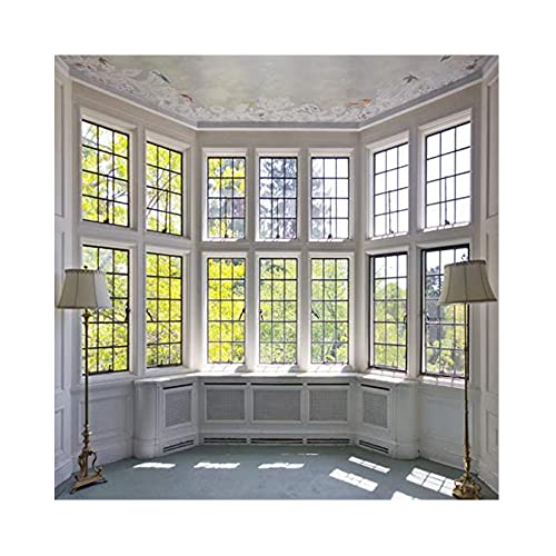 Black Friday - 70% OFF Leyiyi 10x10ft Photography Backdrop Wedding Ceremony Background Marriage Party Hexagon Pavilion Vintage Stone Building Sunny Balcony Window Arch Door Modern Room Interior Photo Portrait Studio Prop