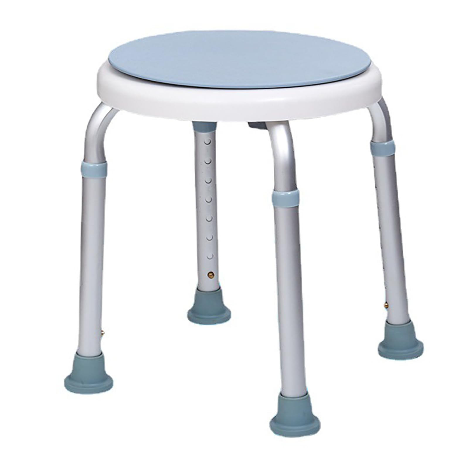 Taburete De Ducha Giratorio, Asiento De Ducha, Taburete De Bañera De Altura Ajustable para Personas Mayores, Discapacitados, Soporta hasta 300 Libras