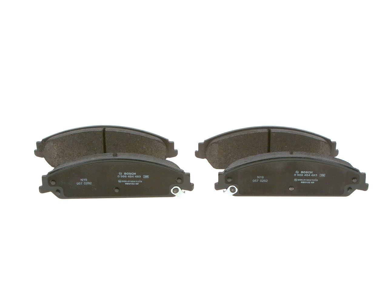 Bosch BP1404 Bremsbeläge - Vorderachse - ECE-R90 Zertifizierung - vier Bremsbeläge pro Set