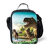 CARBEEN 3D Animal Dinosaur Cat Shark Husky and Dolphin Insulated Lunch Box Cooler Bag (DINOSAUR7)