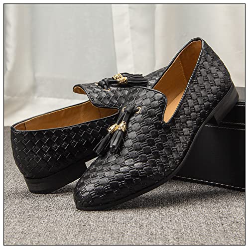 Image of JITAI Men's Fashion Loafers Wedding Shoes Loafers for Men Party Shoes