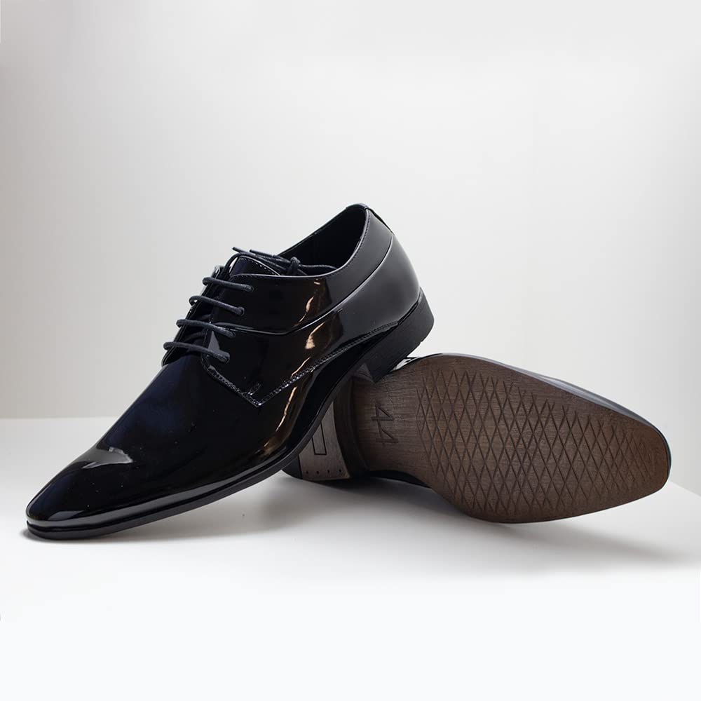 Smokies Hommes Chaussure de Mariage Oliver synthétiques Chaussure de Smoking laquée avec Doublure en Cuir (EU,)
