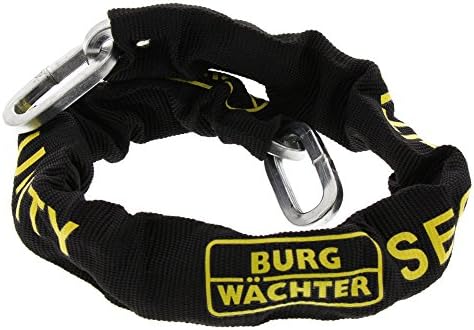 Burg Wächter Zapięcie Łańcuchowe Przeciwkradzieżowe, Czarne, 90 cm, SKM 8/90/Ni50