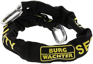 Burg Wächter Zapięcie Łańcuchowe Przeciwkradzieżowe, Czarne, 90 cm, SKM 8/90/Ni50