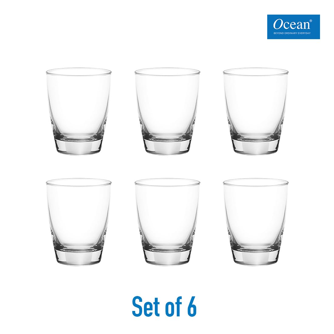 Ocean Tiara Tumbler Glass Set of 6 Pieces, 365ml, Clear | Elegant & Versatile Glassware for Water, Juices, or Other Beverages | Perfect for Daily Use, Parties Or Special Occasions | Dishwasher Safe - Image 2 thumbnail
