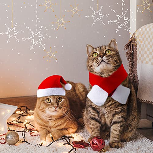 Set de disfraces navideños para gatos y perros pequeños miniatura 3