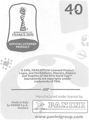 Miniatura 2 de 2019 Panini FIFA Women's World Cup France Album Stickers (Individual Sticker Only) Soccer #40 Viviane Asseyi France 2 Inch by 2 1/2 Inch Collectible