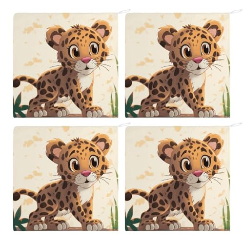 Serviette à main tigre en microfibre douce et légère pour le bain - 4