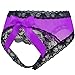 Yevin Plus Size Panties For Women Sexy Bow Lace Underwear Cute Seamless Briefs (purple)