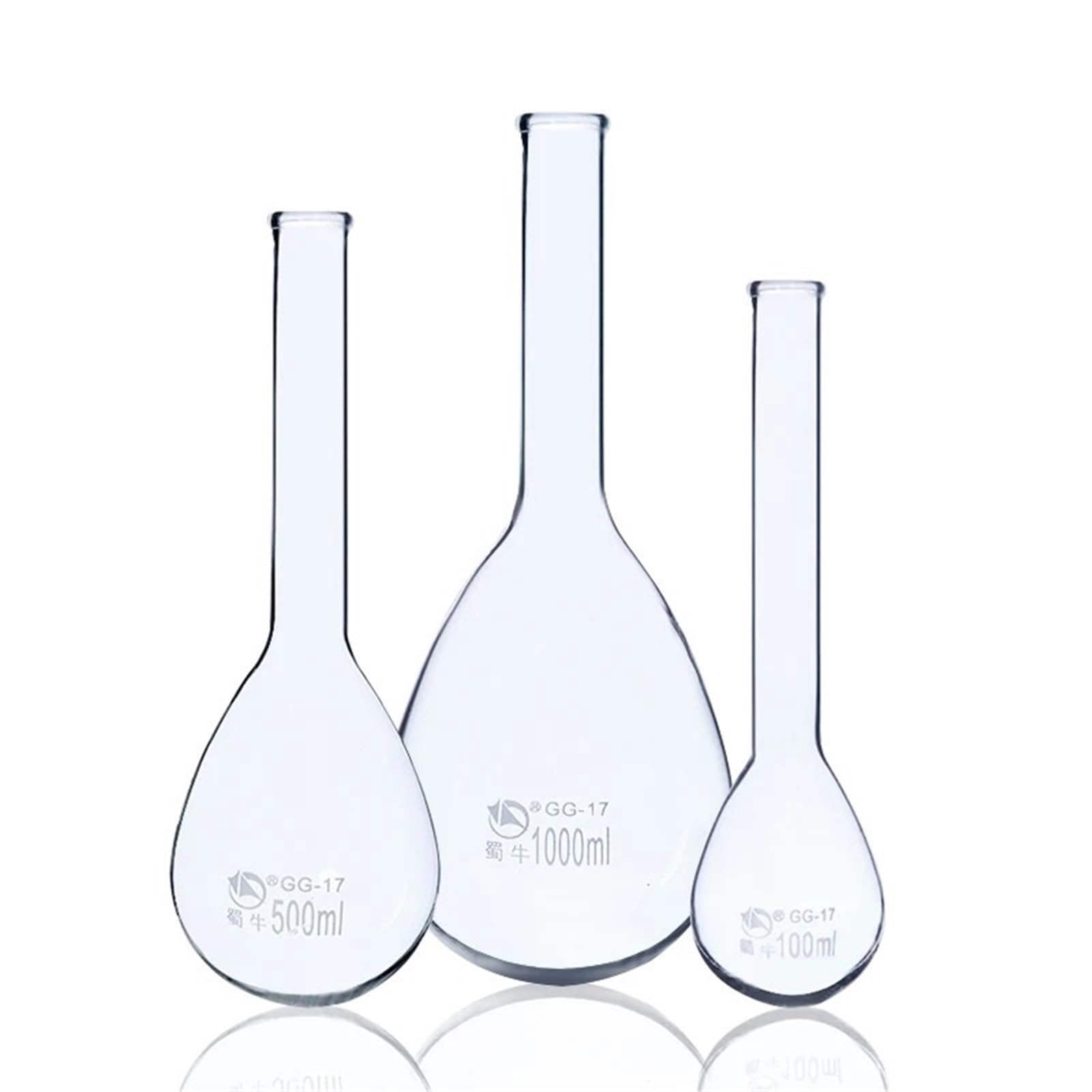 Borosilikat-Erlenmeyerkolben mit Graduierung, Kjeldahl-Stickstoffkolben, Stickstoffflasche mit langem Hals, Borosilikatglas, Laborausrüstung(500ml)