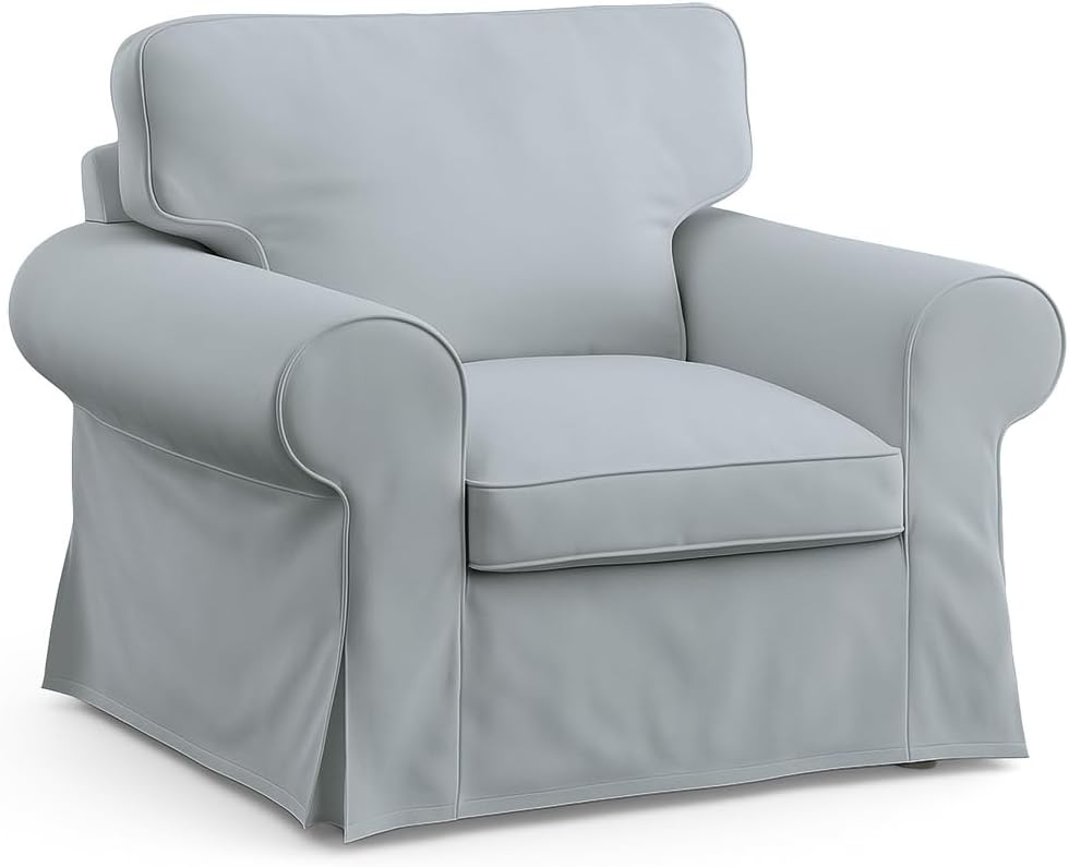 MASTERS OF COVERS UPPLAND Loveseat Cover Replacment Slipcover Made for IKEA UPPLAND Loveseat Slipcover (Not Ektorp)-Not Include Sofa-Titanium Grey