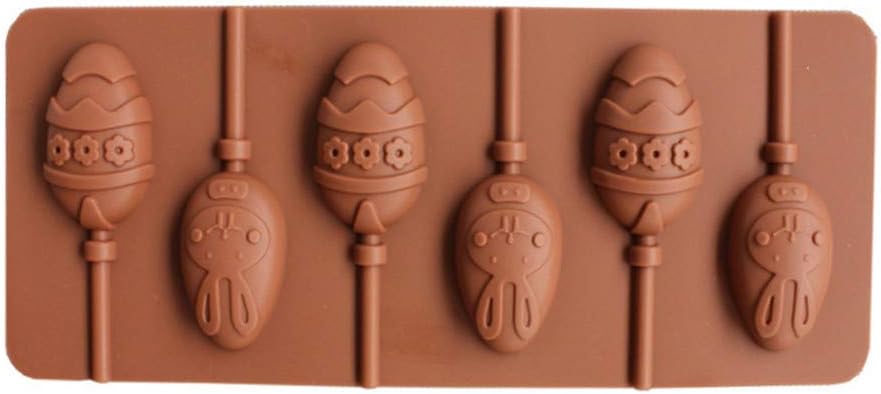 Easter Eg g Rabbit Silicone Mold Chocolate Mold Lollipop Mold