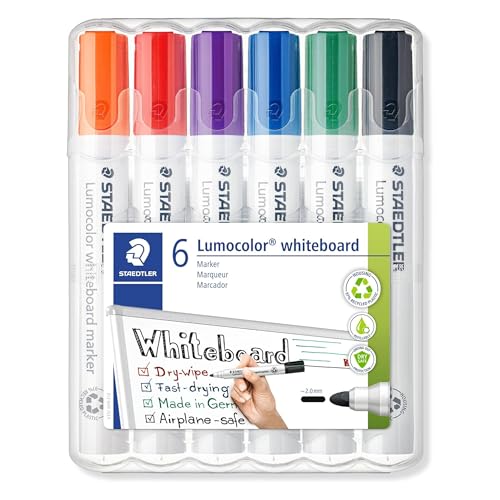 Marqueurs tableau blanc Staedtler 351 B WP6 effaçables pointe biseautée