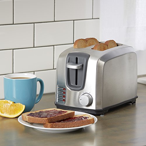 Black+Decker 2-Slice Toaster, Modern, Stainless Steel, T2707S, Silver #TOP6
