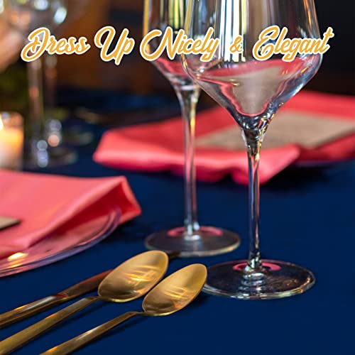 6 Pack Navy Blue Round Tablecloths 120 Inch - Circle Bulk Linen Polyester Fabric Washable Table Clothes Covers For Wedding Reception Birthday Party Banquet Buffet Restaurant #TOP4