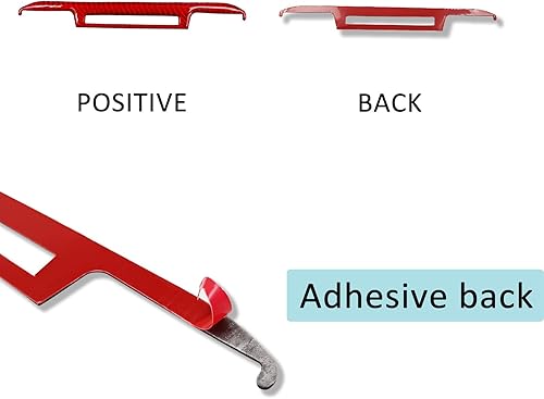 Miniatura 4 de Compatible con panel de interruptor de aire acondicionado, marco de protección de fibra de carbono, accesorios interiores de decoración para Toyota