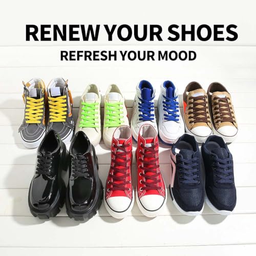Image of VSUDO Flat Sneaker Shoe Lace, Flat Shoe String for Sneaker, Athletic Shoelace