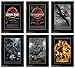 HWC Trading FR A3 Jurassic Park x 6 Cadeaux Imprimé Affiche Signé Autographe Photo pour Film Souvenirs Fans - A3 Framed