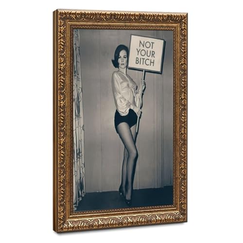Not Your Bitch cadre toile déco murale pour affirmer son indépendance