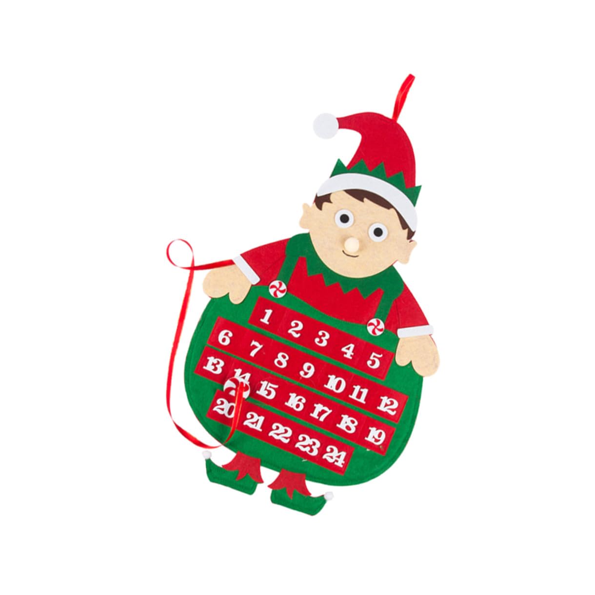 PRETYZOOM 3 Stk Urlaub Adventskalender Neujahr Advent Adventskalender Aus Filz Krippendekoration Weihnachtstuchkalender Weihnachtskalender Hängend Ornament Karikatur Gefühlt Ältere