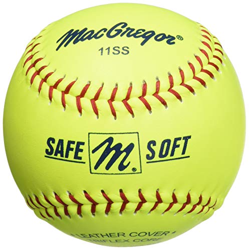 MacGregor Softball de treinamento seguro/macio, 28 cm (uma dúzia) – A embalagem pode variar