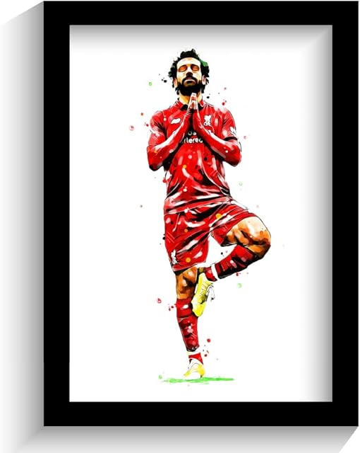 LIVERPOOL - MO SALAH - FRAMED FOOTBALL ART PRINT