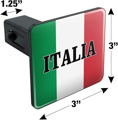 Miniatura 5 de Italia Italia Bandera Italia Remolque Remolque Cubierta Enchufe Inserto 1 14 pulgadas (1.25")