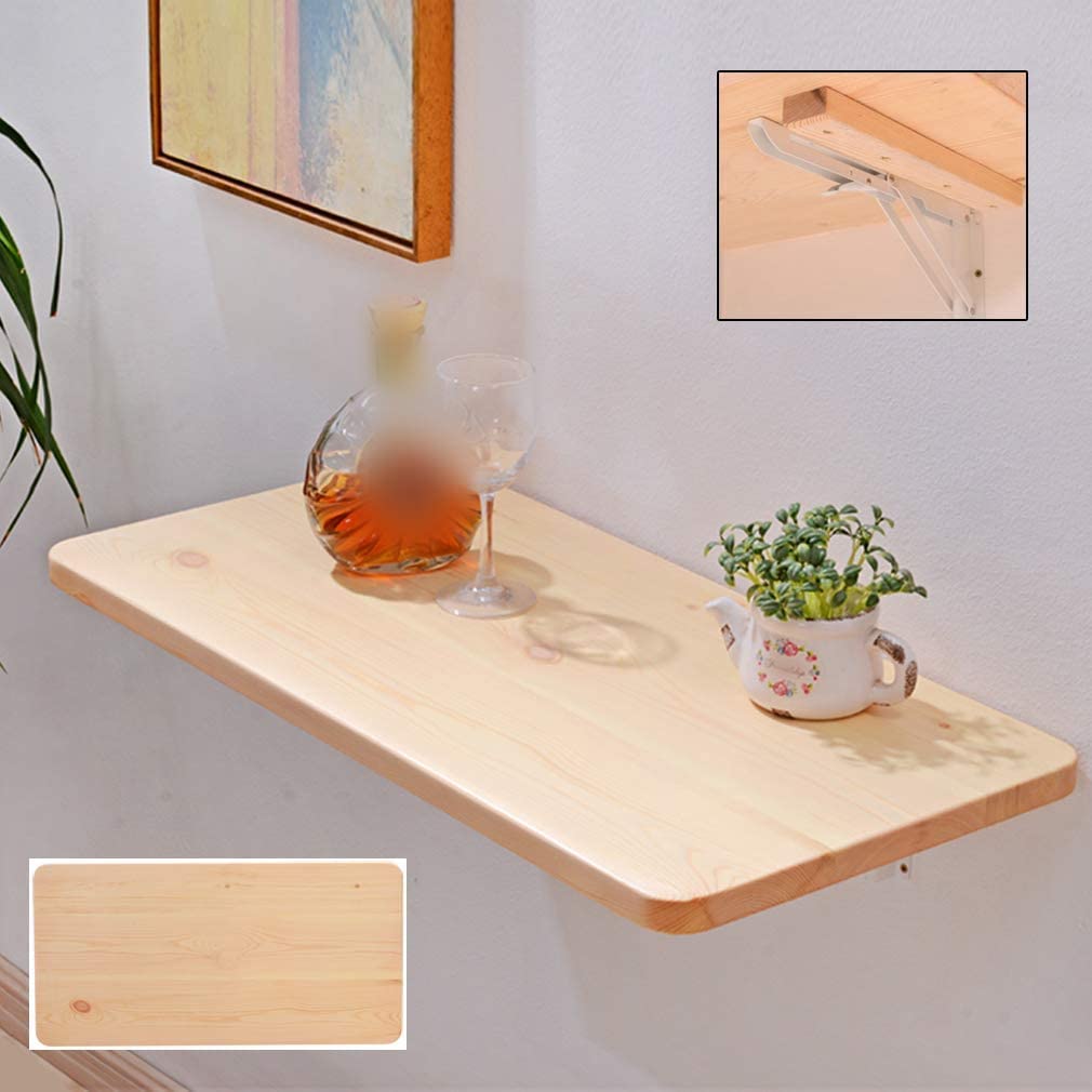 Table flottante murale en bois pour rompre le manque de place studio