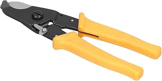 POWER CONNECT PCLS-808-303A Professional Cable Cutter Tool with Comfort Grip Handles, Premium Tool with Sharp Blades, Heavy-Duty Wire Cable Cutter Capacity upto 70mm² Yellow 1 PCS