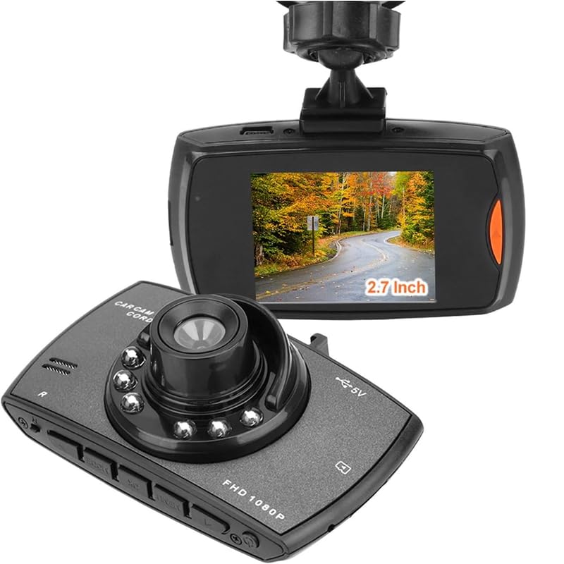 DRUMSTONE ( Buy ONE GET ONE ) Full HD 1080P Car Dash Cam | 120° Wide Angle, G-Sensor, Loop Recording | Rear View Camera | 2.4-Inch Screen for Car Owners- 2 Years Warranty