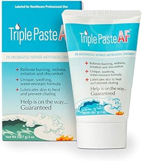 Triple Paste AF Antifungal Ointment, Treatment for Jock Itch, Athlete's Foot, Ringworm, or Superficial Fungal Infections of The Skin, 2 Ounce (Packaging May Vary)