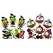Baker Ross AX219 Halloween Hexen Mix & Match Deko Magnete Bastelset für Kinder - 8 Stück & AX204 Kühlschrankmagnet-Set mit Zauberer-Eule, 8 Stück, Mix & Match Halloween Basteln für Kinder