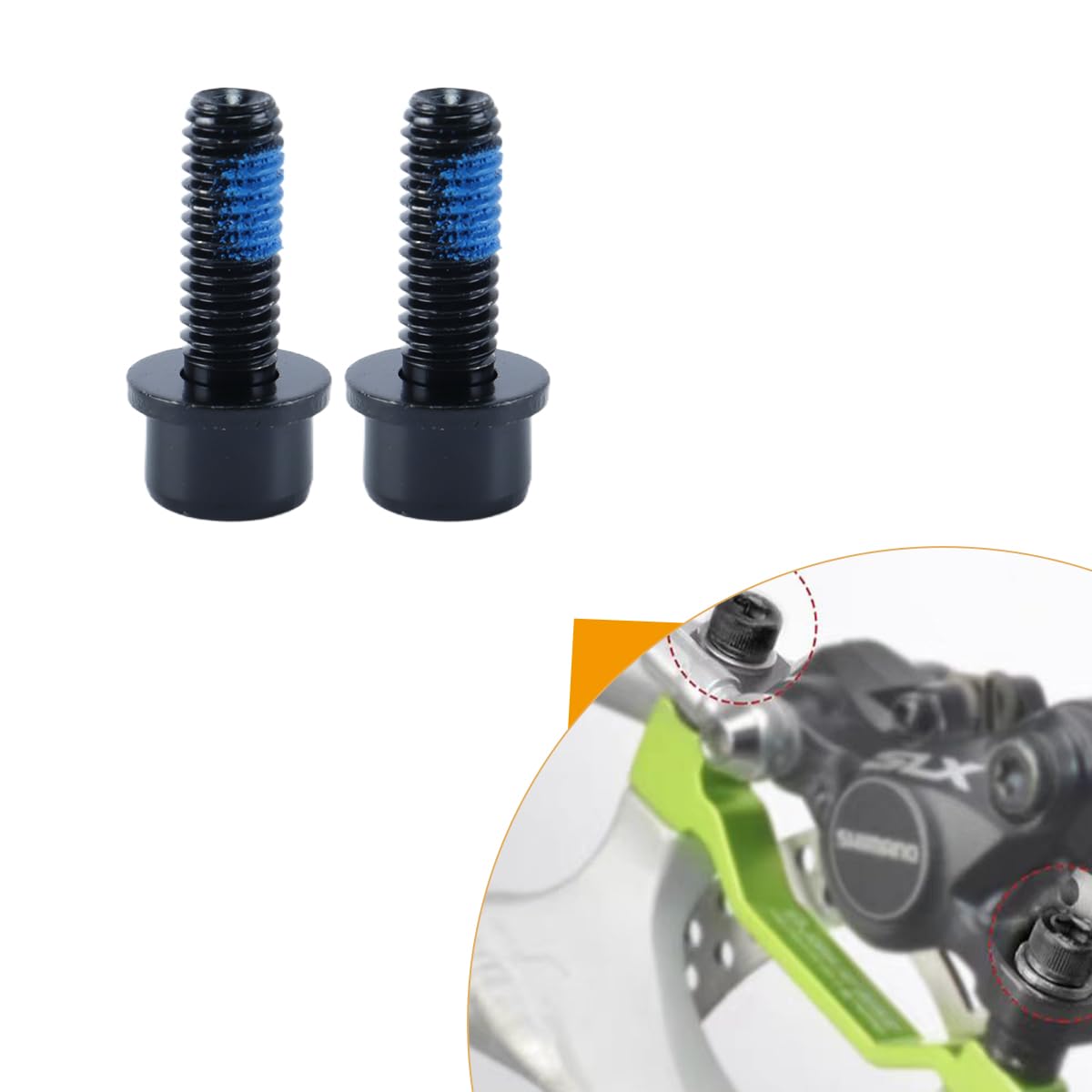 4 Viti Adattatrici Per Pinze Freno MTB M6 X 18 Mm Per Freni a Disco Idraulici Compatibili Con Bici