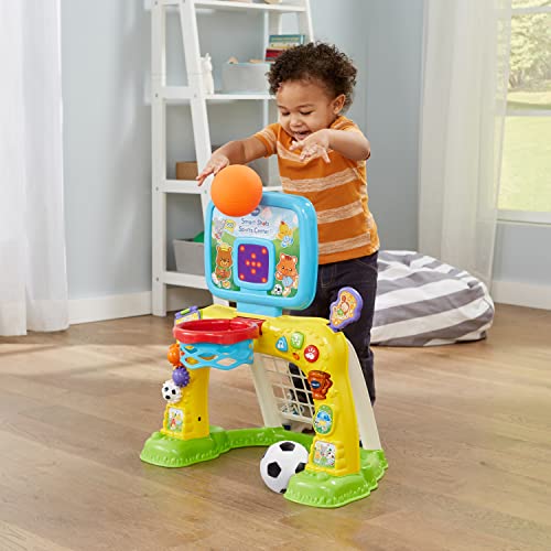 VTech Bébé Multisport Interactif Structure de Motricité Bébé 2 en 1 Cage de Foot Panier de Basket avec Tableau de Score et Ballons Cadeau Enfant Dès Contenu en Français - vue 6