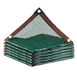 Malla de Sombreo 50% con Ojales, Red de Sombra Verde de HDPE para Exterior