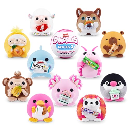 image for ZURU Snackles Snackles Series 2 Mystery UNbox 5 Inch Plush in Capsule 