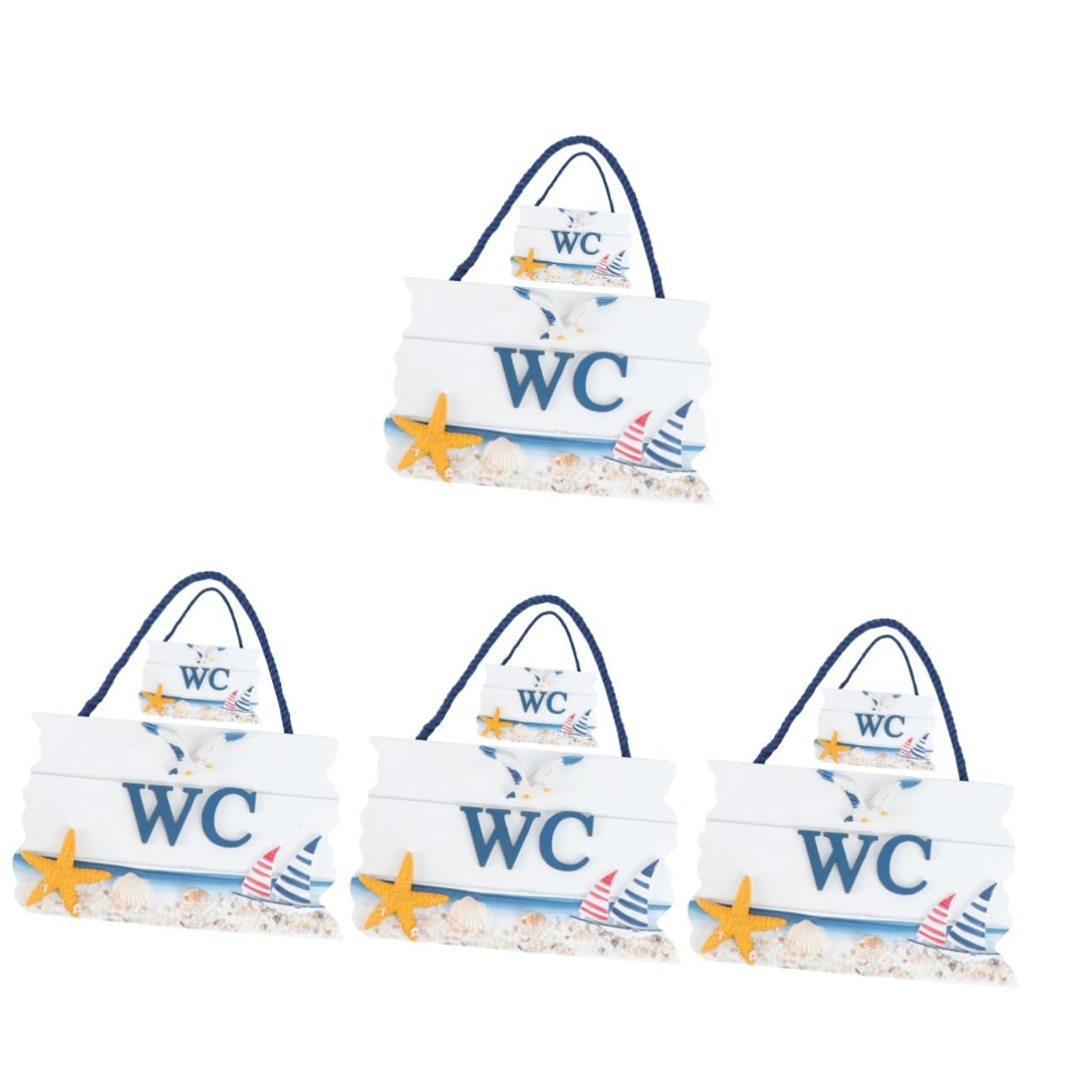 SHINEOFI 8 Piezas De Inodoro Número Colgante De Inodoro Cartel De Pared Lam Baño Cartel Wc Colgante o Baño Decoración Signos Puerta Etiqueta De o Vacante Ocupado