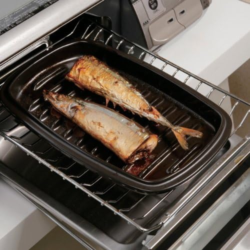 Ceramic Grill Roaster 7.3 x 10.2 x 2.1 inches (18.5 x 26 x 5.4 cm) F-200P