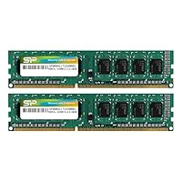Silicon Power DDR3 16GB (2 x 8GB) 1600MHz (PC3 12800) 240-pin CL11 1.35V Unbuffered UDIMM PC Computer Desktop Memory Module Ram Upgrade