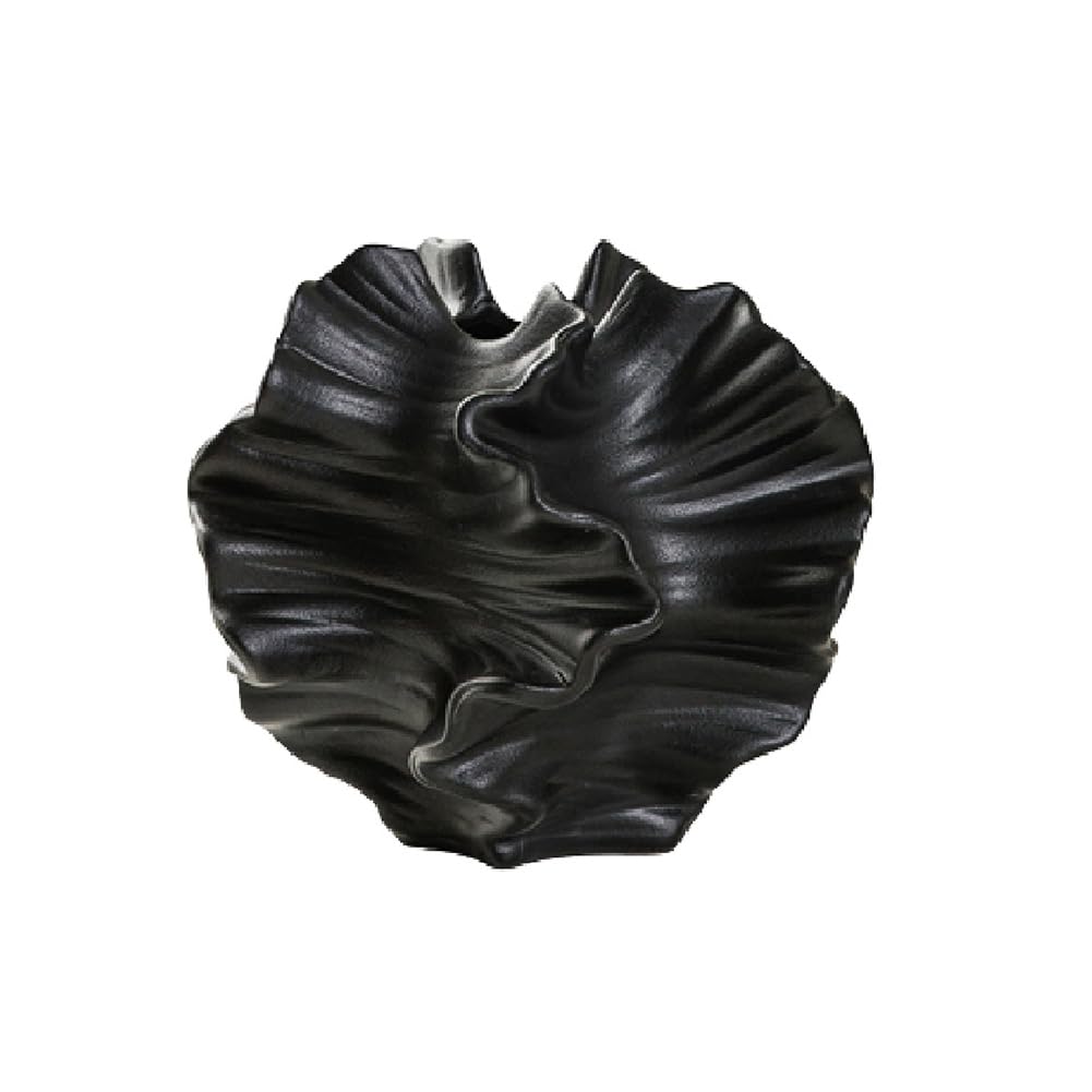 CTRLZS Ceramic Coral Vase Nordic Art Container for Flower Pampas Grass Vase Living Room Tabletop Centerpieces Decor Black A High Guality Easy to Use
