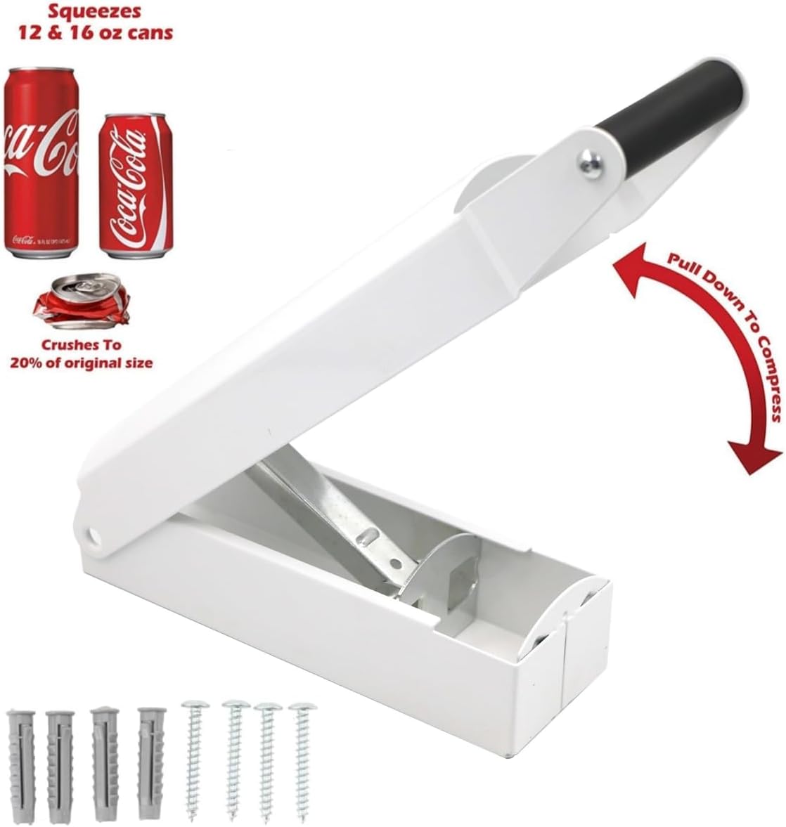 Can Crusher Heavy duty soda can crusher pulveriser Wall mounted can crusher Portable pulveriser for recycling beer and soft drink cans