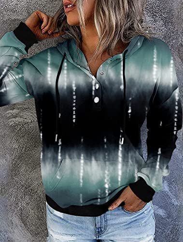 Vieactivewear Women Graphic Printed Oversized Sweatshirt Long Sleeve Hoodies Aesthetic With Kangaroo Pocket Medium #TOP2