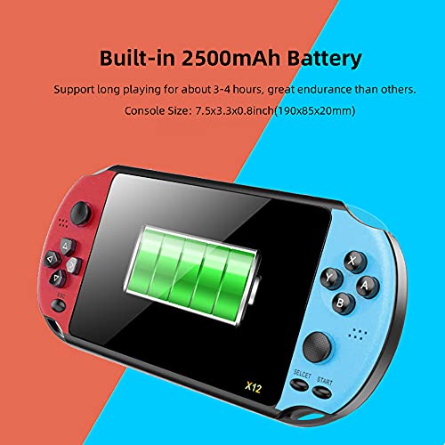 Handheld Game Console 5.1 Inch Pro Retro Games Consoles Built-In Classic Games Rechargeable Battery Portable Style Game Consoles X12 #TOP5