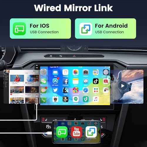 Autoradio 2 Din Dab Tactile avec Caméra 12 LED et Commande au Volant